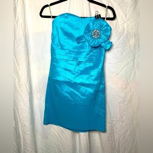 Beautiful Light Blue strapless dress